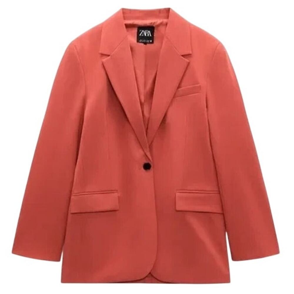 Zara Oversized‎ One Button Blazer Suit Women's Size XS